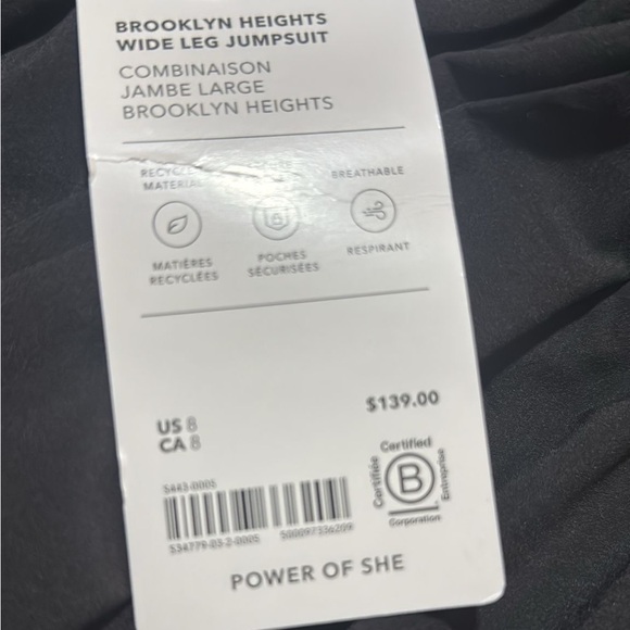 Athleta Brooklyn Heights Wide Leg Jumpsuit // Black - Picture 12 of 16